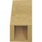 Ekena Millwork 5-inch W x 6-inch D x 10-inch H Del Monte Rough Cedar Woodgrain TimberThane Knee Brace, Primed BRCUR05X06X10DELRCPR - alternate 4